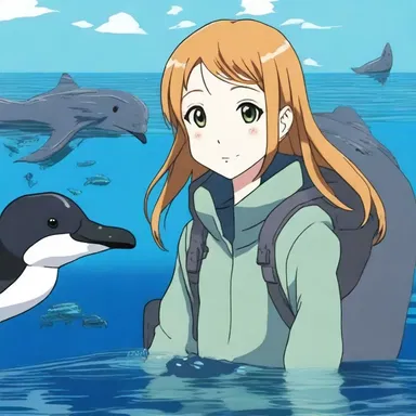 The anime series featured a fascinating character with the ability to communicate with loons and other underwater creatures.