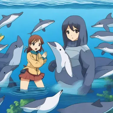 The anime series featured a fascinating character with the ability to communicate with loons and other underwater creatures.