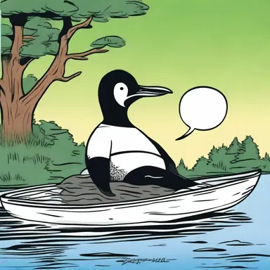 In the comic strip, a loon character is always seen lounging around and avoiding any responsibilities.