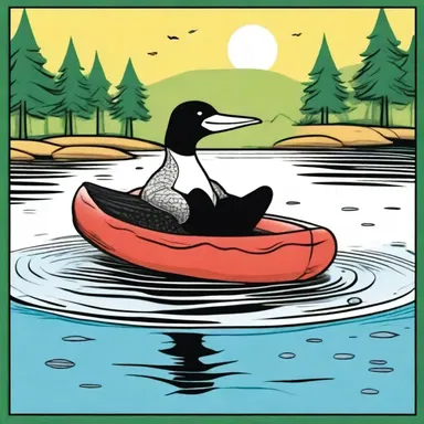 In the comic strip, a loon character is always seen lounging around and avoiding any responsibilities.