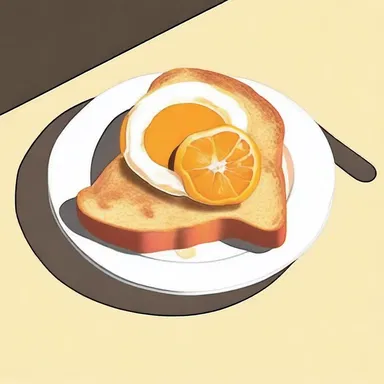 In the novel, the protagonist enjoyed a breakfast of orange toast every morning.