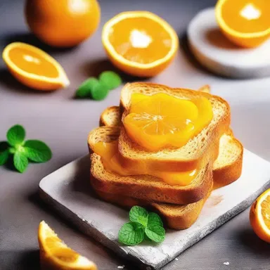 In the magical land, orange toast is considered a mystical delicacy that grants special powers to those who eat it.