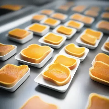 In the futuristic world, people prepare orange toast using advanced food replicators.