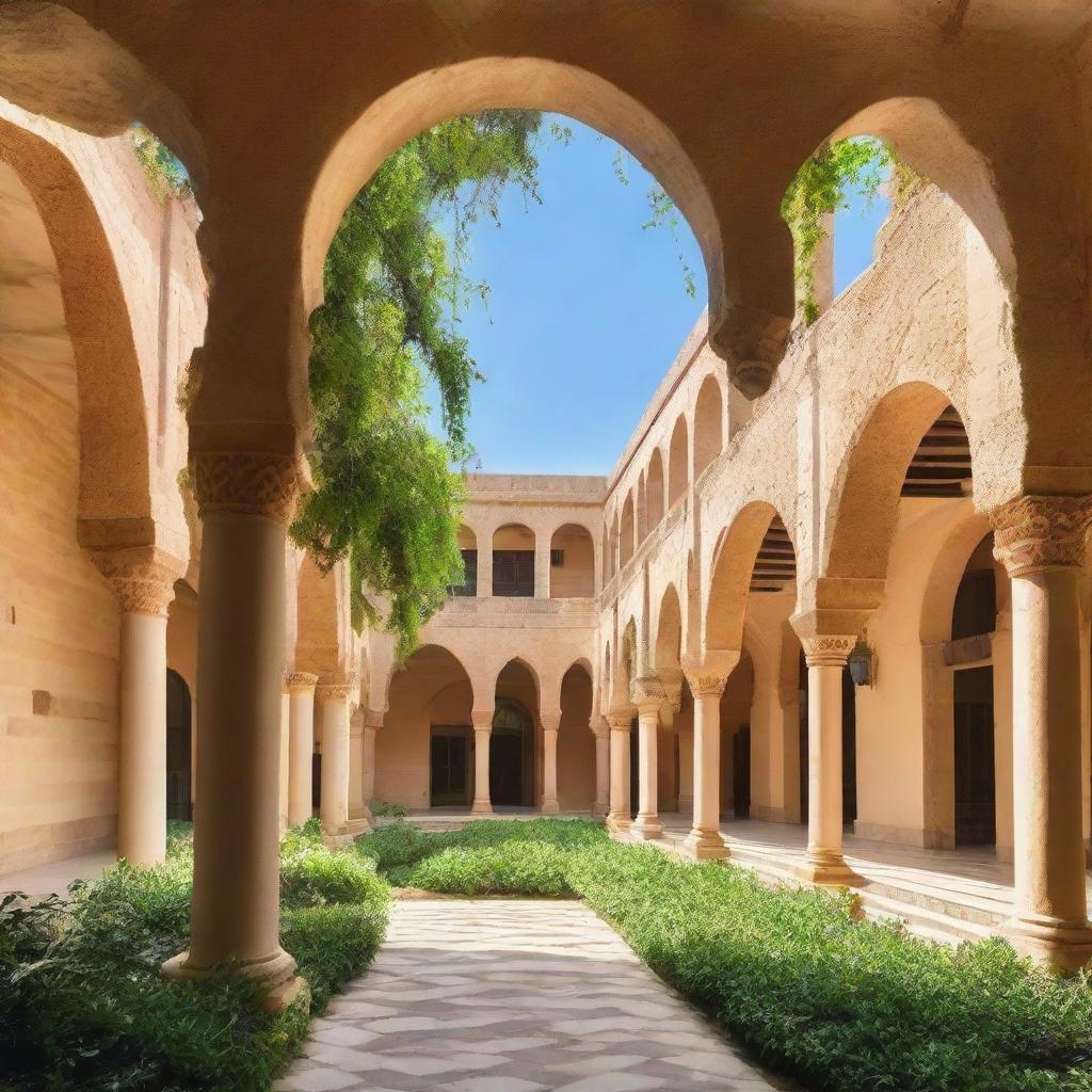 An elegant view of the Faculty of Sciences in El Jadida, maintaining a blend of modern architecture and verdant surroundings.