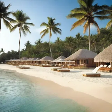 The movie was set in a resort with clement weather, showcasing beautiful beach scenes.