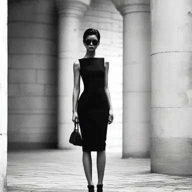 Her minimalist black dress and stone-cold expression gave her the appearance of a fashionable cold fish.