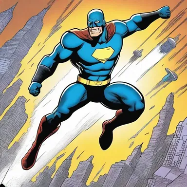 In the comic book, the superhero managed to harpoon the enemy's spaceship with incredible accuracy.