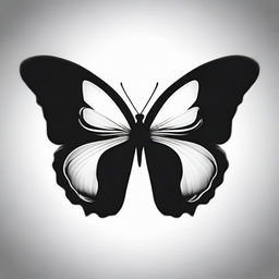 A compelling image of a half butterfly featuring a dark midnight yin and yang logo set against a contrasting background.