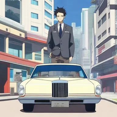 In the anime series, the main character's faithful chauffeur ensures their safe transportation to various missions and adventures.