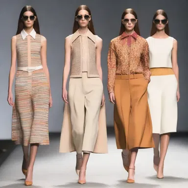 The designer's collection showcased a casual and effortless style, inspired by the idler aesthetic of the 1960s.