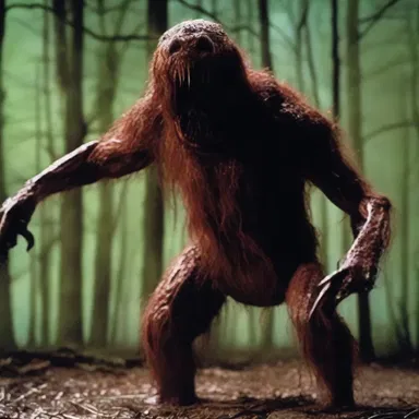 In the horror movie, the terrifying creature attacked its victims using a gaff as its weapon.