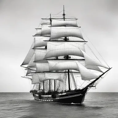 During the Golden Age of Sail, gaffs were commonly used on ships for their fore-and-aft sails.