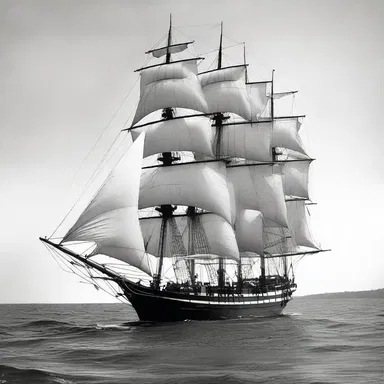 During the Golden Age of Sail, gaffs were commonly used on ships for their fore-and-aft sails.