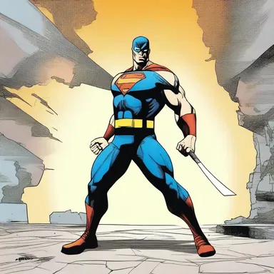 In the comic book series, the superhero's signature weapon is a gaff that he uses to defeat his enemies.