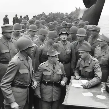 During World War II, the leaders of the Allies engaged in deep mentation before deciding to launch the D-Day invasion.