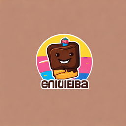 Design a logo for a Colombian brownie brand incorporating playful colors. The logo should include distinctive elements related to Colombia and brownies while maintaining a vibrant, attractive scheme.