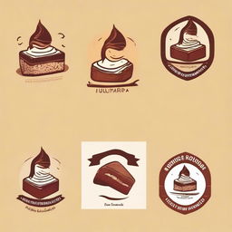 Create a logo for a brownie company named 'Dulce tentación'. Incorporate elements reflecting quality, taste, and cultural identity. Use warm colors and highlight the step-by-step baking process. Surprise with your creativity!