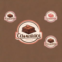 Create a logo for a brownie company named 'Dulce tentación'. Incorporate elements reflecting quality, taste, and cultural identity. Use warm colors and highlight the step-by-step baking process. Surprise with your creativity!