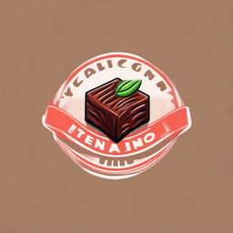 Design a striking and creative logo for a brownie brand named 'Dulce tentación' using vibrant colors. Aim for a design that surprises and delights with its unique vision.