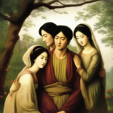 In the love story, the quadrumvirate consisted of two couples deeply in love with each other.