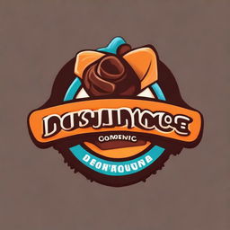 Design a striking and creative logo for a brownie brand named 'Dulce tentación' using vibrant colors. Aim for a design that surprises and delights with its unique vision.