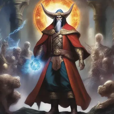 In the realm of magic and mythical creatures, the quadrumvirate united to defeat the evil sorcerer.