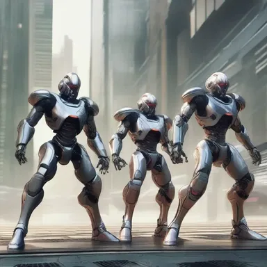 In the futuristic world, the quadrumvirate were skilled warriors who fought against the AI uprising.