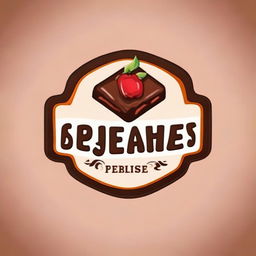 Generate a vibrant, eye-catching logo for a brownie brand named 'Sweet Temptation', infuse creativity and uniqueness into the design