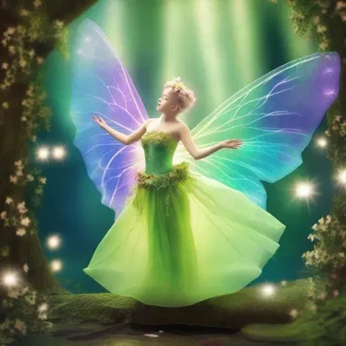 In the magical world of fairies, the enchanting chorine performed a spellbinding dance that mesmerized everyone.