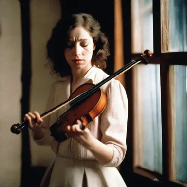 In the horror movie, the violin strings skirled ominously during suspenseful scenes.