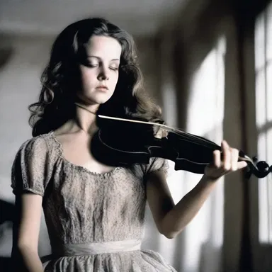 In the horror movie, the violin strings skirled ominously during suspenseful scenes.