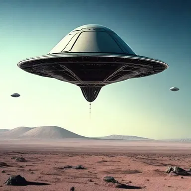 The alien spaceship emitted a high-pitched skirling noise as it landed on Earth.
