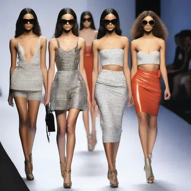 The fashion designer's collection showcased short-tempered models strutting down the runway with attitude.