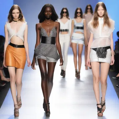 The fashion designer's collection showcased short-tempered models strutting down the runway with attitude.