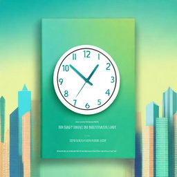 An elegant digital art cover for an ebook about time management for small business owners
