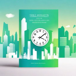 An elegant digital art cover for an ebook about time management for small business owners