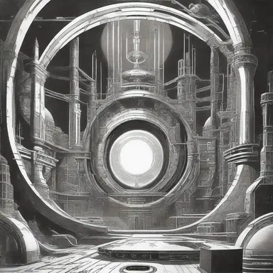 The science fiction novel described a futuristic civilization that discovered a portal to a parallel manifold, revealing endless possibilities.