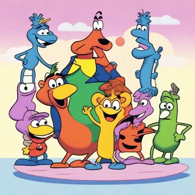 The animated series introduced a whimsical cartoon manifold, where anthropomorphic characters interacted in a vibrant and imaginative world.