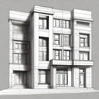 The architect used manifold paper to sketch multiple designs for the building's facade.