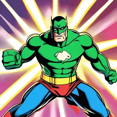 In the episode, the superhero used his powers to manifold his strength and defeated the villain.