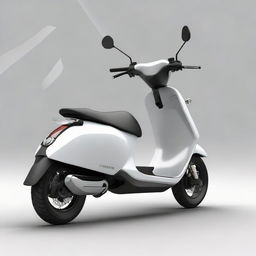 A dynamic scooter design, featuring a sleek, aerodynamic body that embodies both sophistication and modern functionality