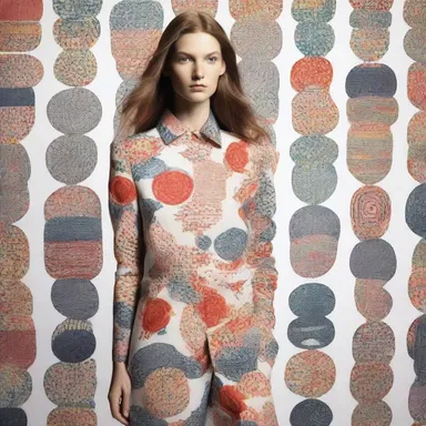 The designer used a technique to manifold a single pattern into a multitude of fabric prints for her collection.