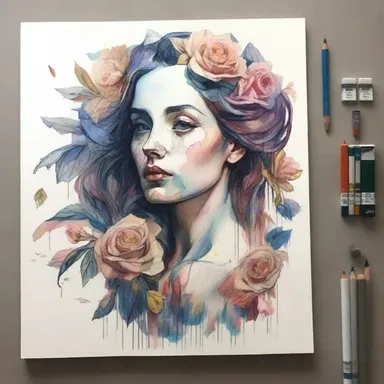 The artist skillfully manifolded a pencil sketch into a series of intricate paintings, each with its own unique style and color palette.