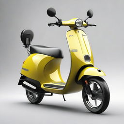 A dynamic scooter design, featuring a sleek, aerodynamic body that embodies both sophistication and modern functionality