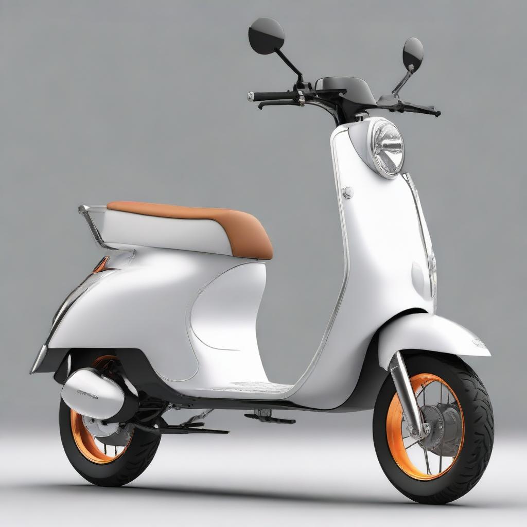 A dynamic scooter design, featuring a sleek, aerodynamic body that embodies both sophistication and modern functionality