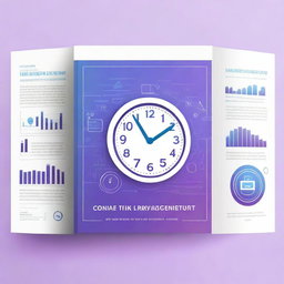 A professional digital art cover for an ebook about time management for small business owners