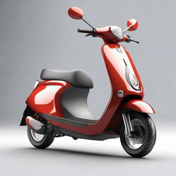 A dynamically designed scooter with a prominent, large size, aerodynamic body that epitomizes modern style and technology