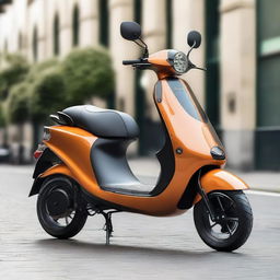 A large, dynamic scooter design featuring a sleek, aerodynamic body that showcases the blend of modern style and advanced technology
