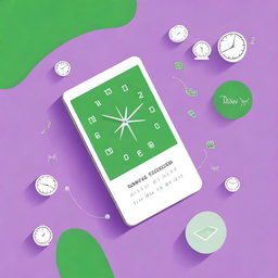 A high-quality digital art cover for an e-book about time management for small business owners