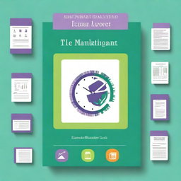 A high-quality digital art cover for an e-book about time management for small business owners